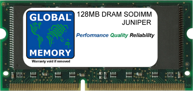128MB DRAM SODIMM MEMORY RAM FOR JUNIPER ERX-310 / ERX-705 / ERX-710 / ERX-1410 / ERX-1440 ROUTERS (ERX-GEFE128M-UPG)